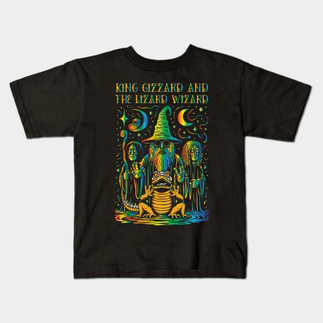 King Gizzard and The Lizard Wizard // Original Fan Art Kids T-Shirt by Trendsdk